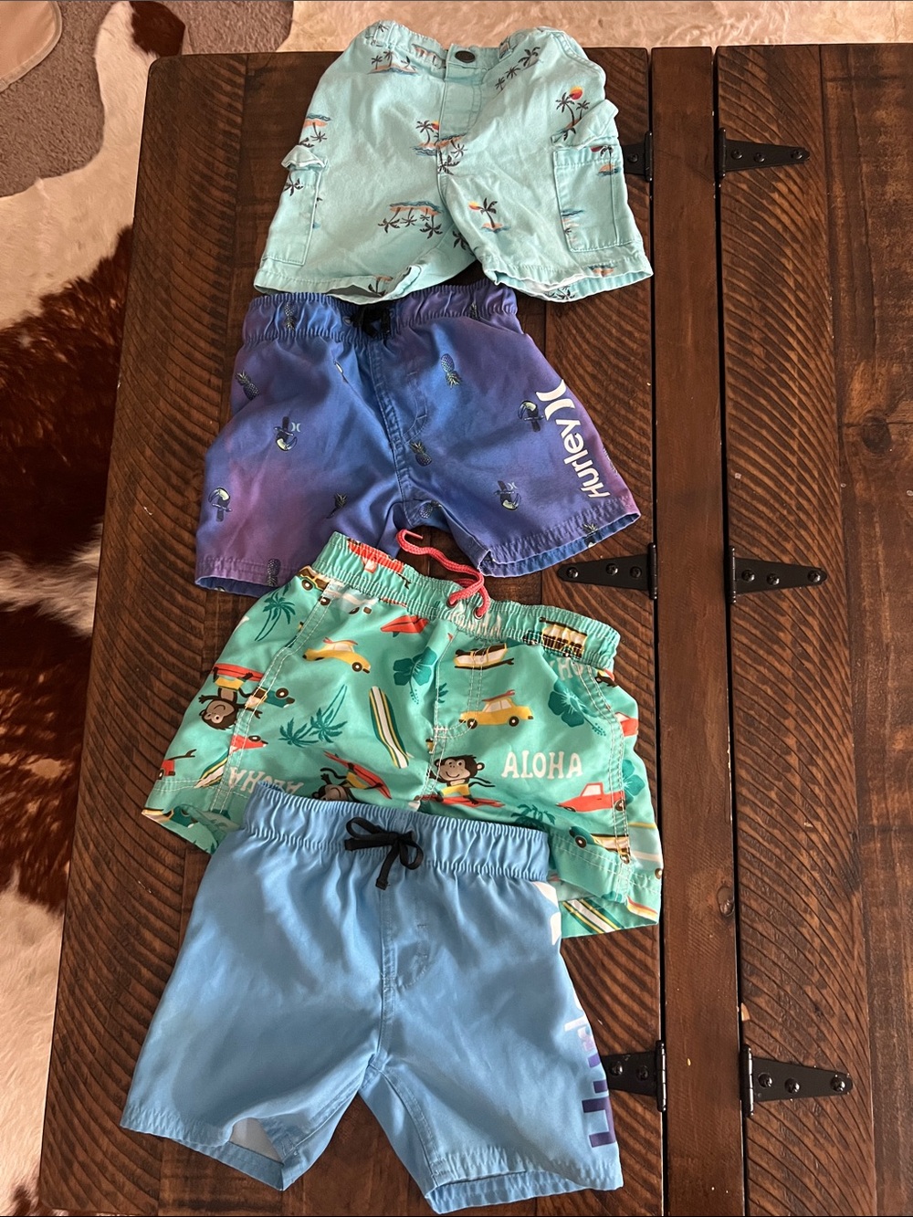 4 pair little boy shorts 2t